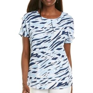 Donna Karan Blue Tucked T-Shirt